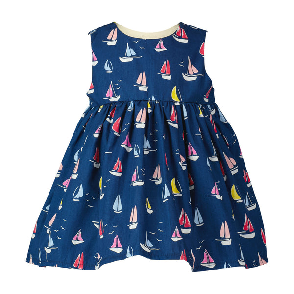 Blue Sailboats Dress - Baby