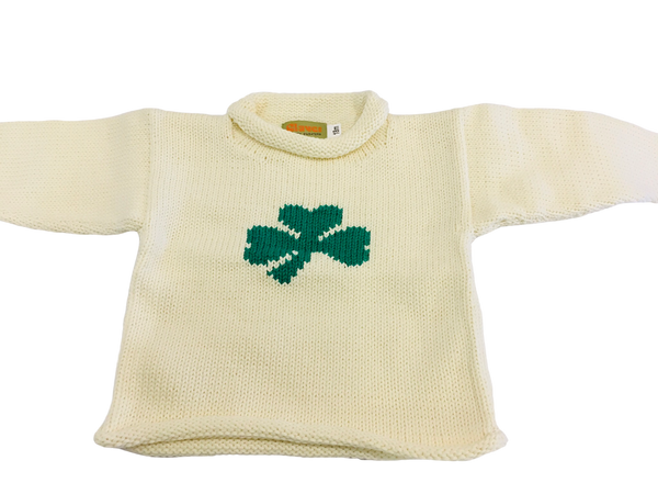 Shamrock Roll Neck Sweater- call for sizes
