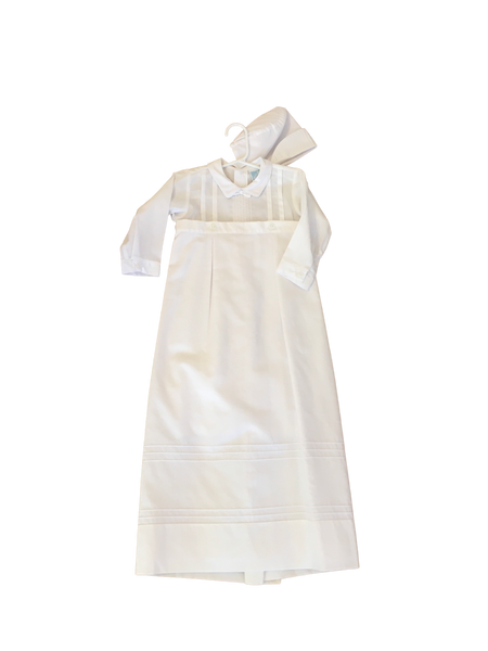 Boys  Long Sleeve Christening Gown and Romper