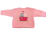 Art Walk Pink Whale Watch  Sweater-