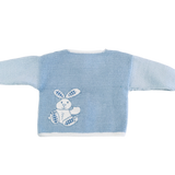 Art Walk Blue Bunny Gingham Cardigan Sweater-