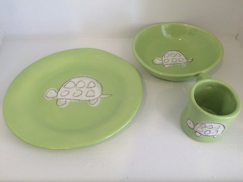 Green Turtle Plate set