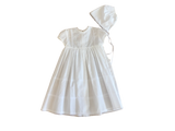 Kissy Kissy Short Embroidered Christening Gown- Bethany